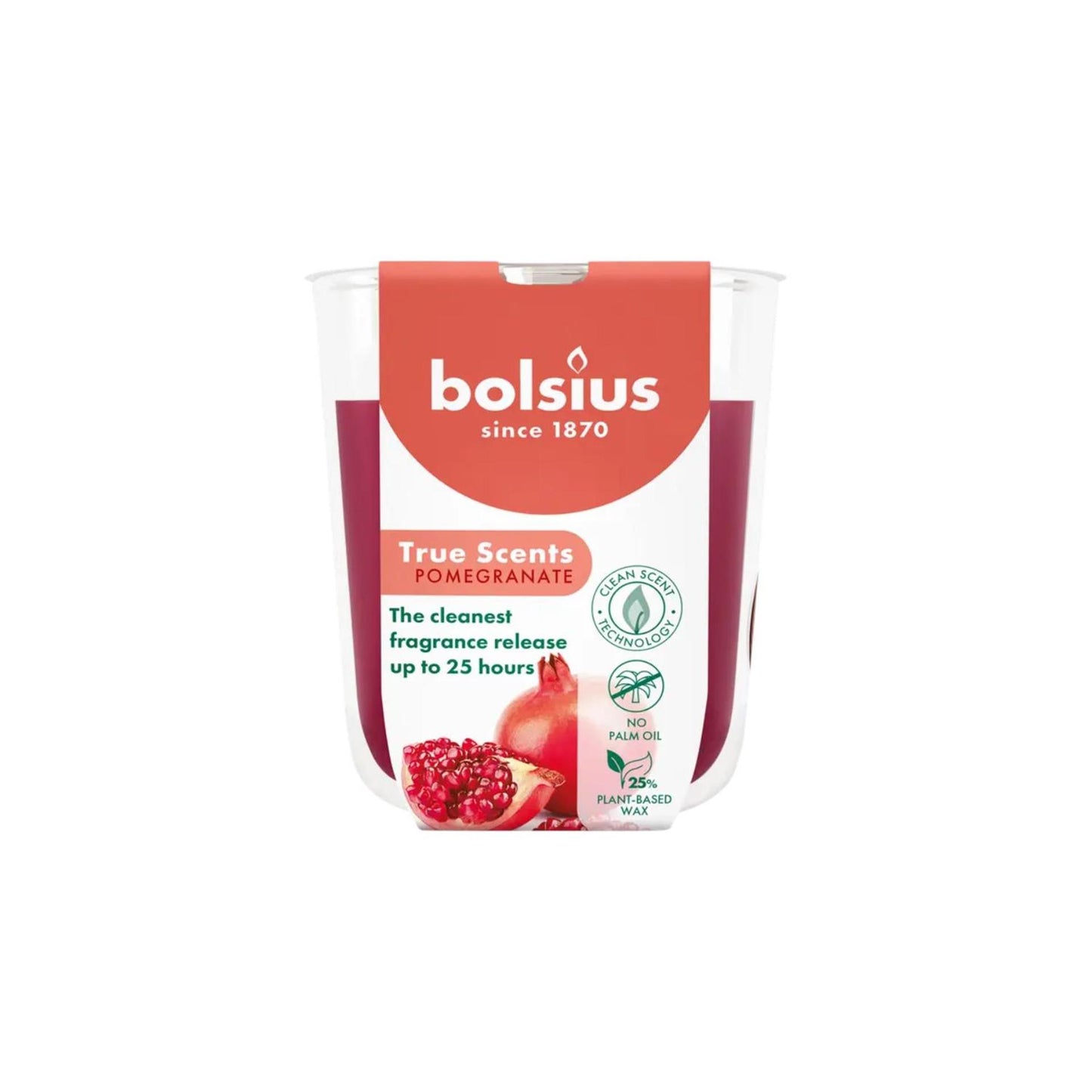 Bolsius geurglas 80 73 pomegranate