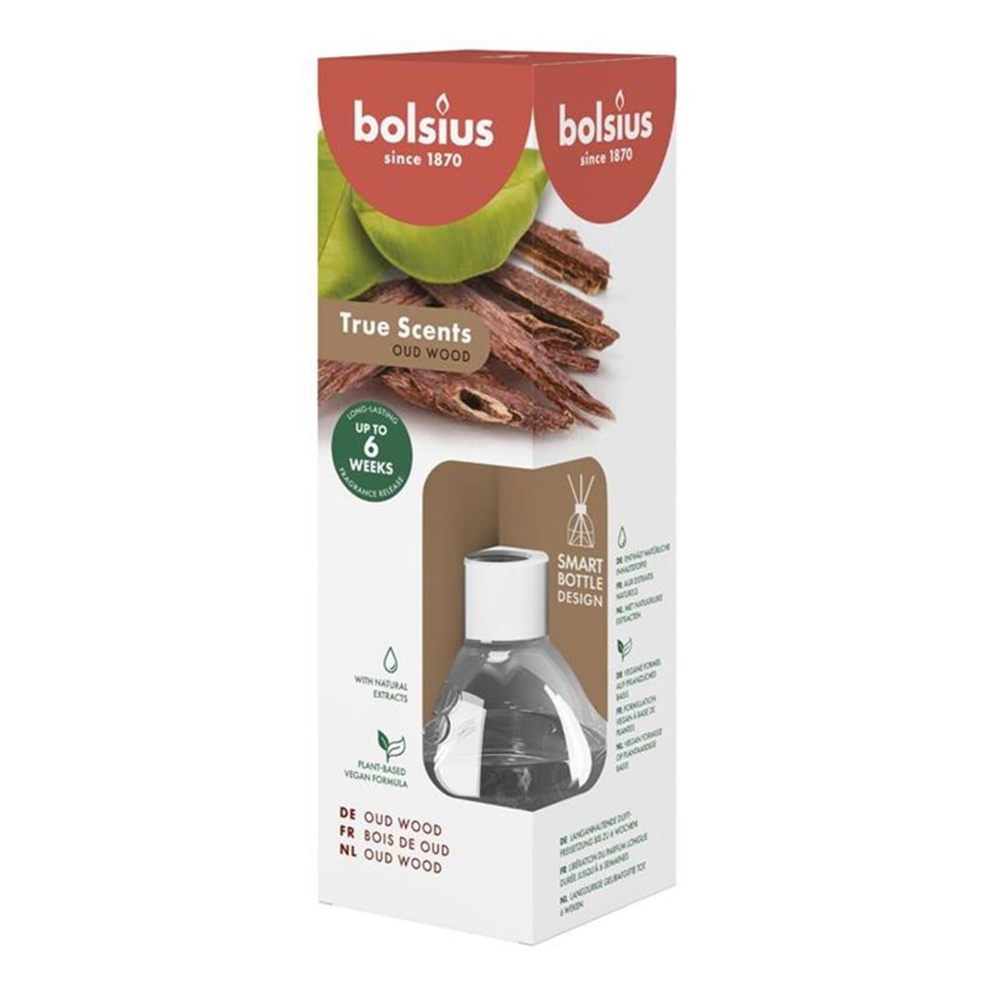 Bolsius geurstokjes 60ml oud wood