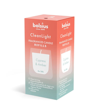 Bolsius Recarga Packle Light Light 2 Cypress Amber