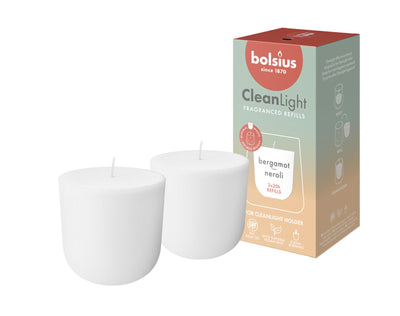Bolsius Riewill Clean Light Pack 2 Bergamot Neroli