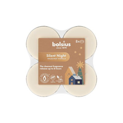 Bolsius maxi luce silent night 8 pezzi