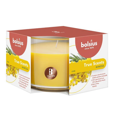 Vela pilar aromática Bolsius 63 90 mimosa