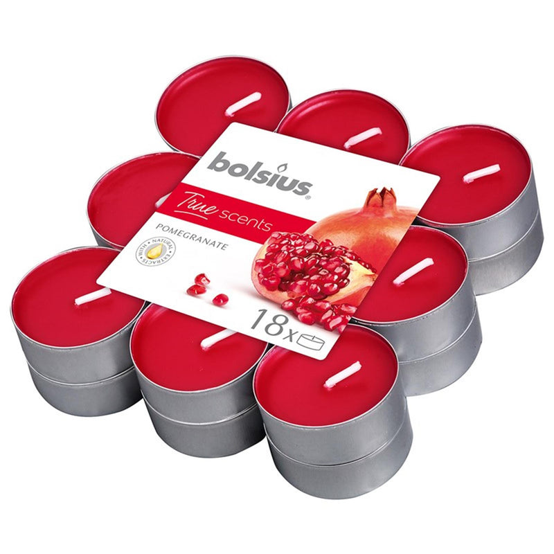 Bolsius Geurtheelichten True profumi PomegranaAppel 18 pezzi