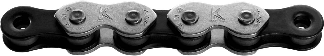 KMC K1 Catena per biciclette 1 2x1 8 112 argento nero in scatola