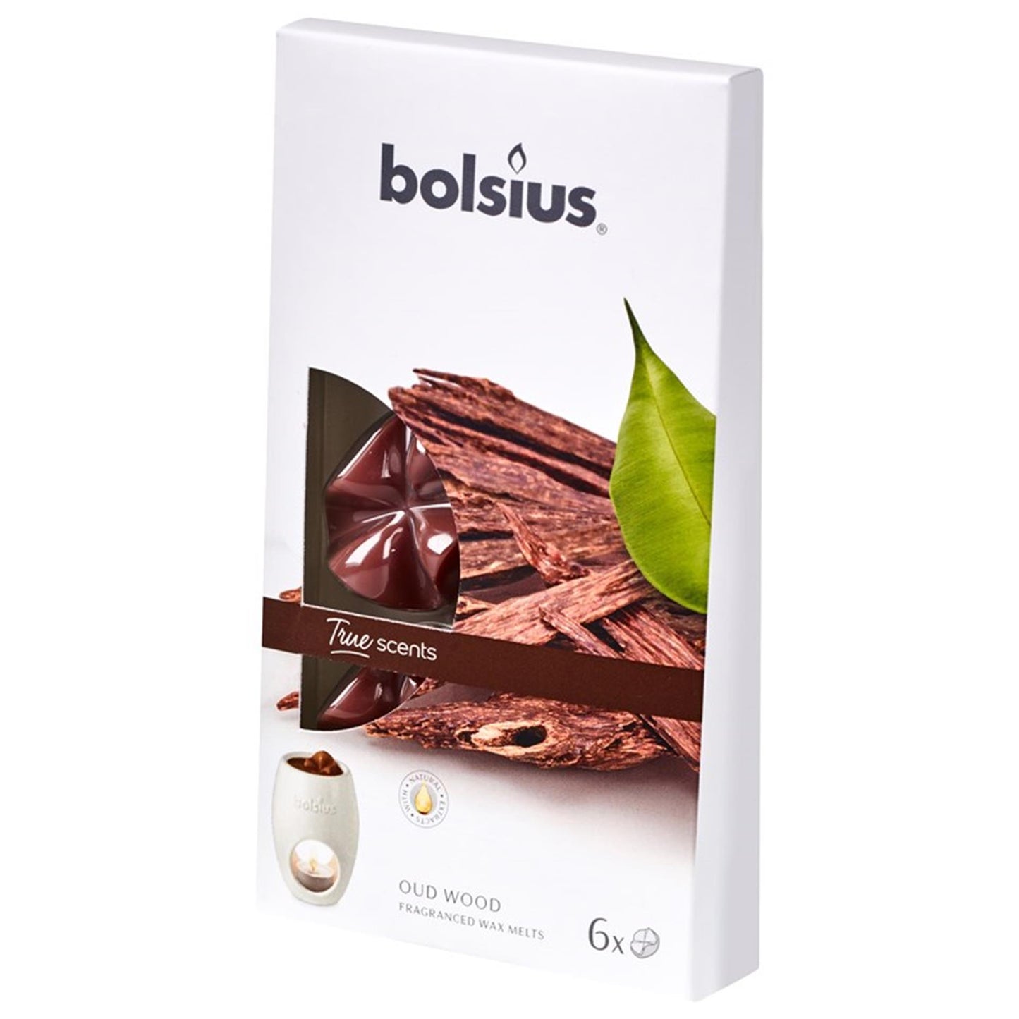 Bolsius cera perfumada fusible madera vieja 6uds