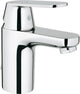 Grohe eurosmart cosmopolitan wastafelkraan - lage uitloop - uittrekbare ketting met stop - chroom - waterbesparend