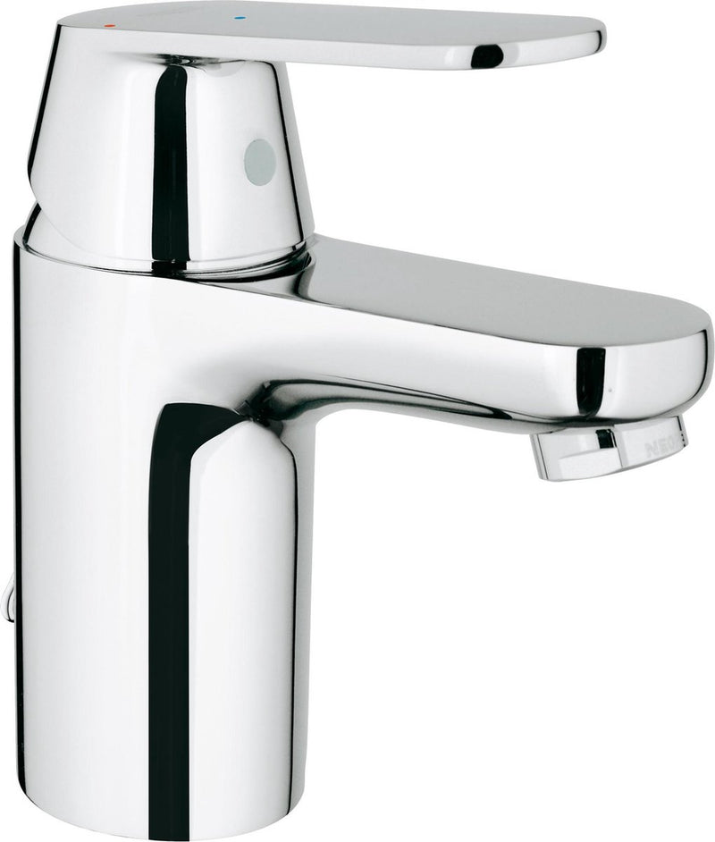 Rubinetto lavabo Grohe eurosmart cosmopolitan - bocca bassa - catenella estraibile con tappo - cromo - risparmio idrico