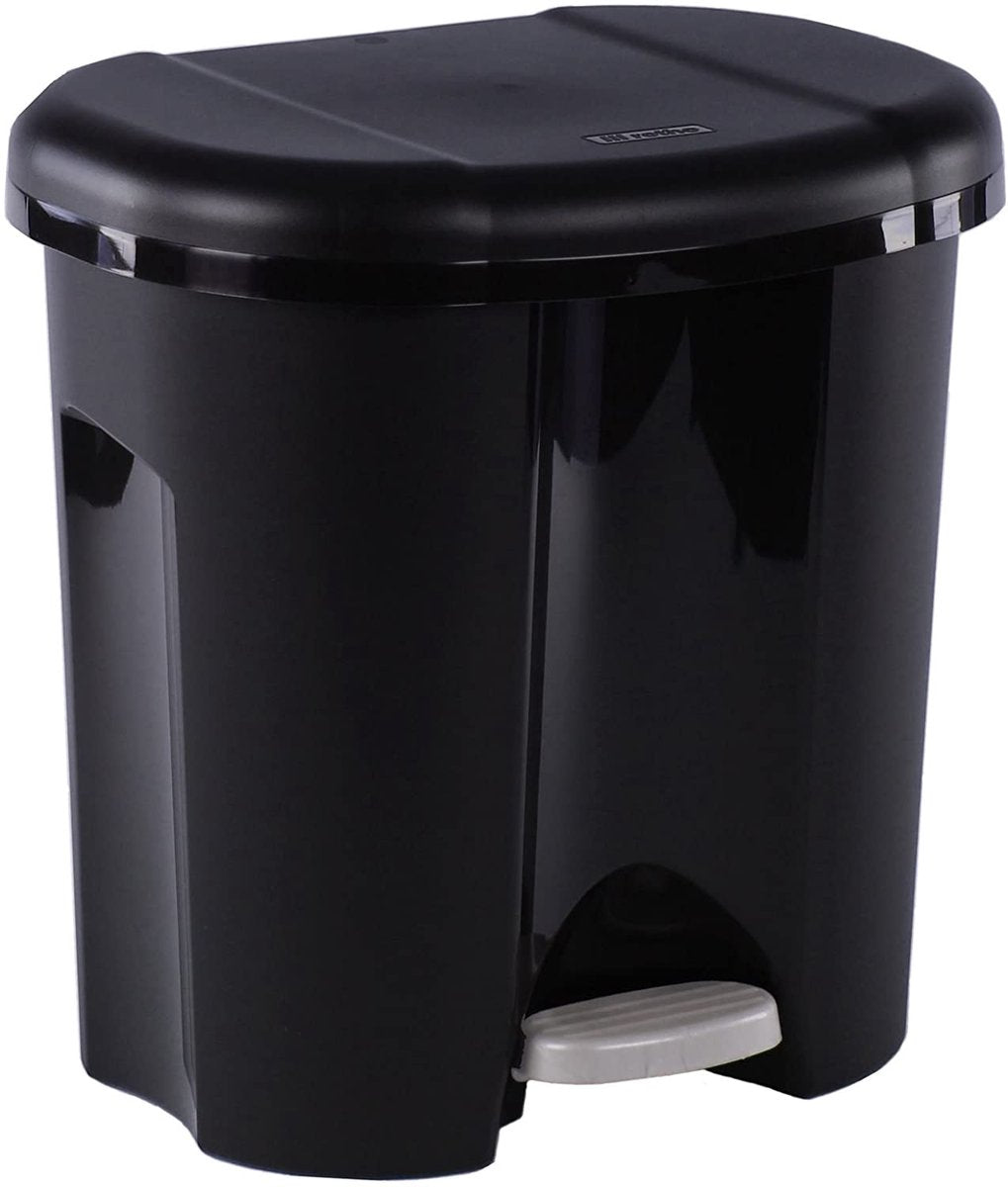 Rotho Rotho duo pedalata bin 2x10l nero