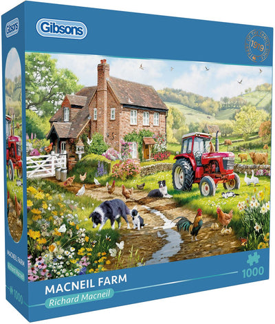 Gibsons - macneil farm (by richard macneil) - 1000 pieces 68×49cm (w×h) - jigsaw puzzle for adults