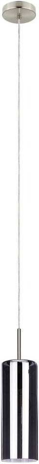 Eglo selvino hanglamp - e27 - ø 10 cm - rookglas - zwart