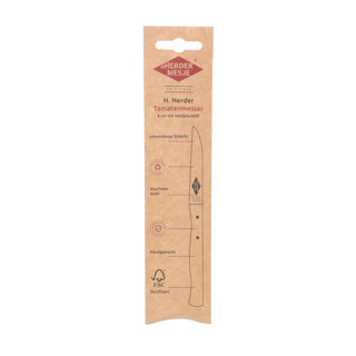 Cuchillo de tomate de pastor con cartel fsc beech acero inoxidable