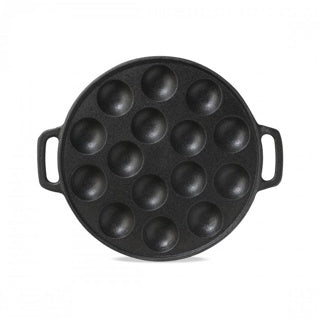 Placa poffertjes sin marca de hierro fundido.