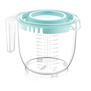 Otras marcas que miden la taza de 2200 ml de menta transparente