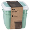 Dbp alaska diepvriesdozen vierkant 0.75l 3 stuks mintgroen