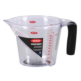 Oxo maatbeker 1 liter van bovenaf leesbaar | 2 stuks
