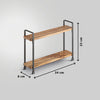 Metaltex york lava kruidenrek 2 etages 8x34x23 cm