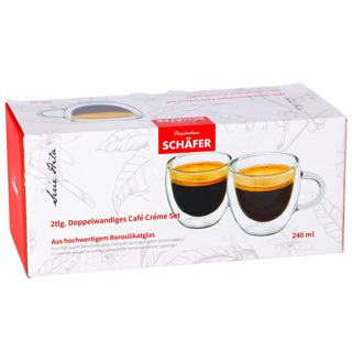 SCHäfer Mug Double -Set da 240 ml di 2