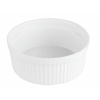 Souffles plato de 12x5 cm blanco