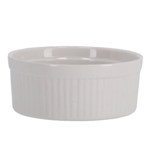 Souffles plato de 12x5 cm blanco