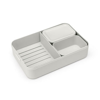 Brabantia Bento Lunchbox prendi una grande grigio chiaro