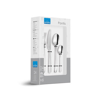 AMEFA CUALLERY SET PONTIS de 24 piezas