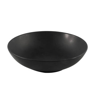 Sin cartel de marca profundo 20,5 cm negro mate | 6 piezas