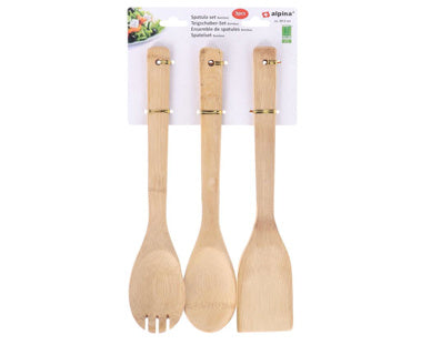 Alpina Bamboo Spatola Set 29,5 cm 3 pezzi