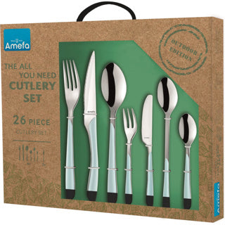 Amefa Amefa Set di posate da 26 pezzi Eclat Tutto ciò che ti serve blu cielo