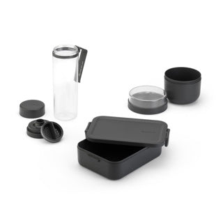 Brabantia set per la colazione e il pranzo fare prendere scuro gre grigio scuro