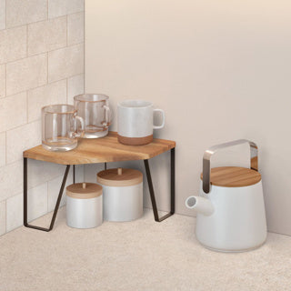 Metaltex york lava spice rack corner 25x25x16 cm