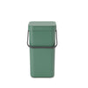 Brabantia sort go afvalbak 12l groen