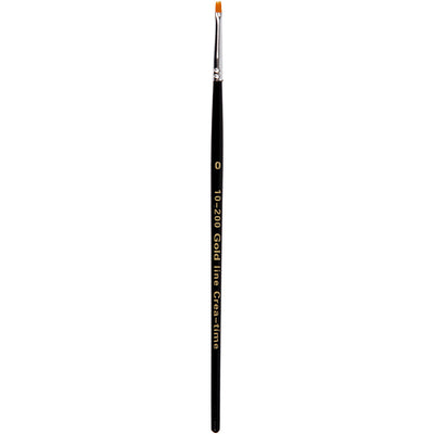 Pennelli linea oro Creativ Company, piatti, misura 0, l: 18,5 cm, l: 1 mm, 12 pezzi 1 scatola