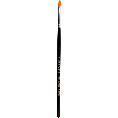 Pennelli Creativ Company Gold Line, piatti, misura 4, l: 18,5 cm, l: 2 mm, 12 pezzi 1 scatola