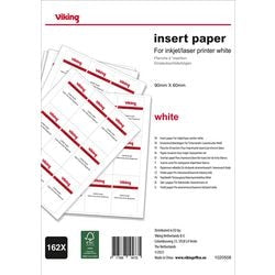 Tarjetas insertables para credenciales papel office depot 60x90mm blanco