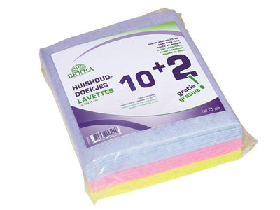 Luva viscose household wipes, set of 12