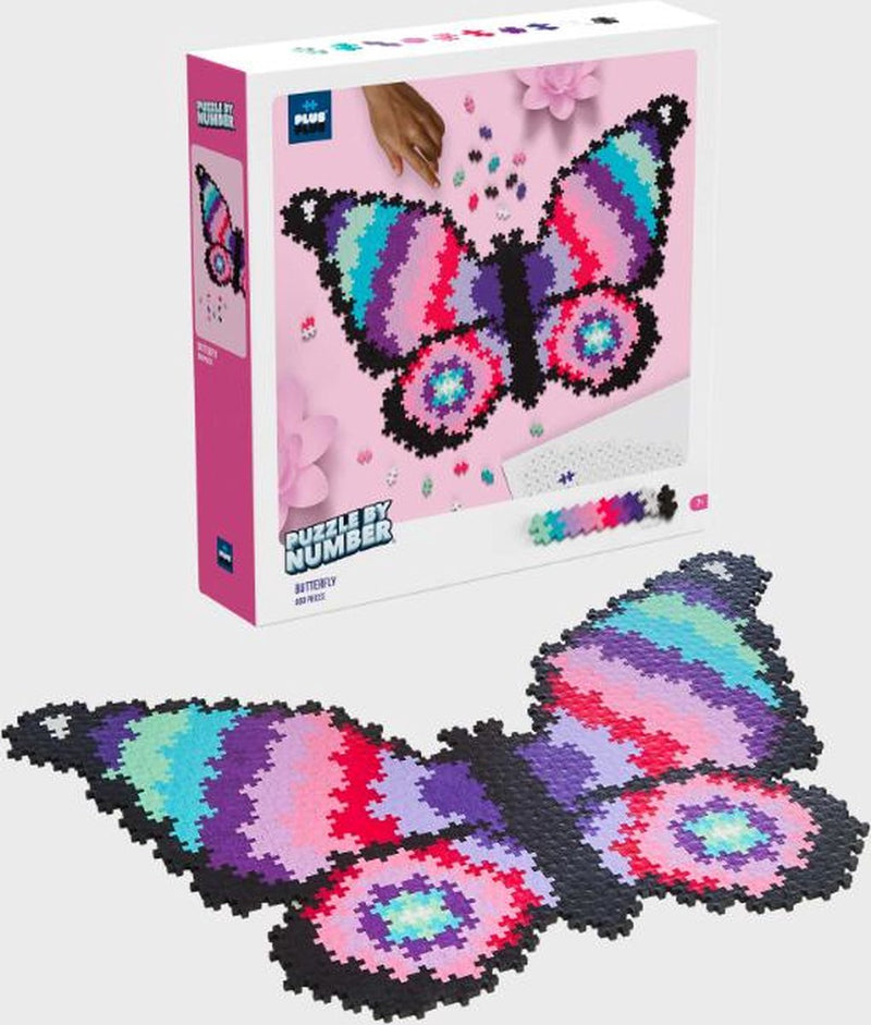 Plus plus rompecabezas por números mariposa plus-plus: 800 piezas (3915)