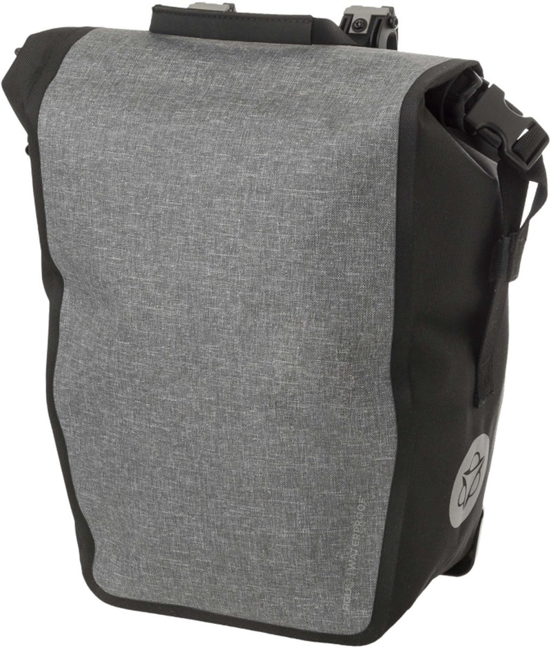 Borsa per bicicletta singola Agu clean, riparo click'ngo medio grigio melange