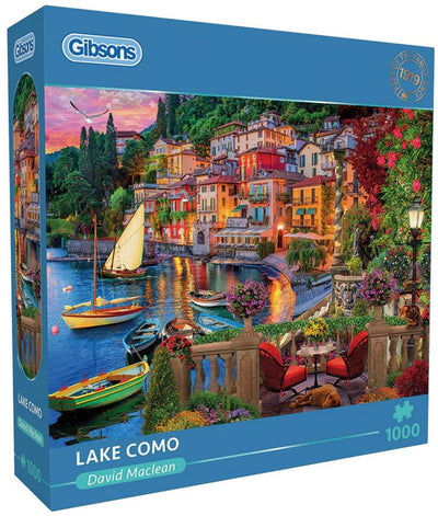 Gibsons - lake como (by david maclean) - 1000 pieces 68×49cm (w×h) - jigsaw puzzle for adults