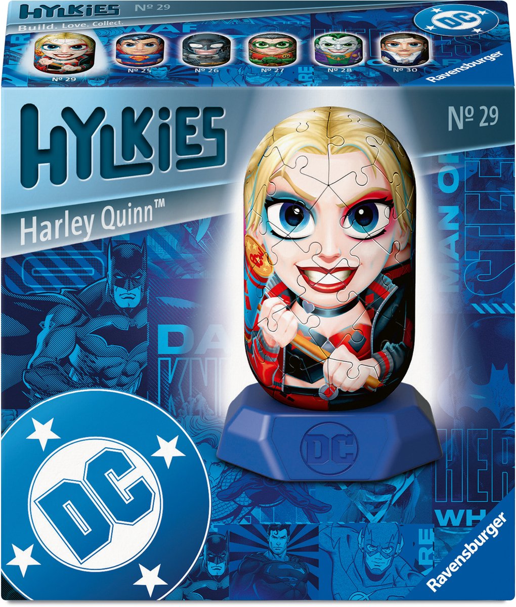 Puzzle 3D Ravensburger Hylkies DC Harley Quinn - 54 pezzi.