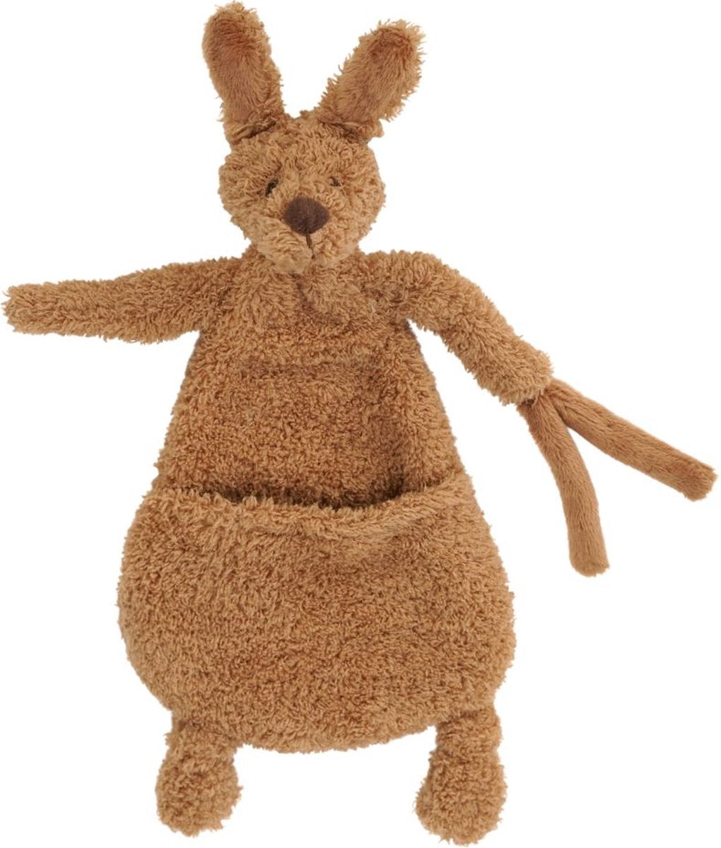 Happy horse kangoeroe kick knuffeldoek 22 cm - bruin - baby cadeau