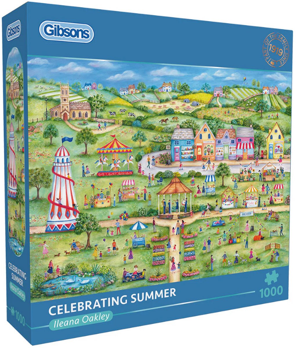 Gibsons - celebrating summer (by ileana oakley) - 1000 pieces 68×49cm (w×h) - jigsaw puzzle for adults