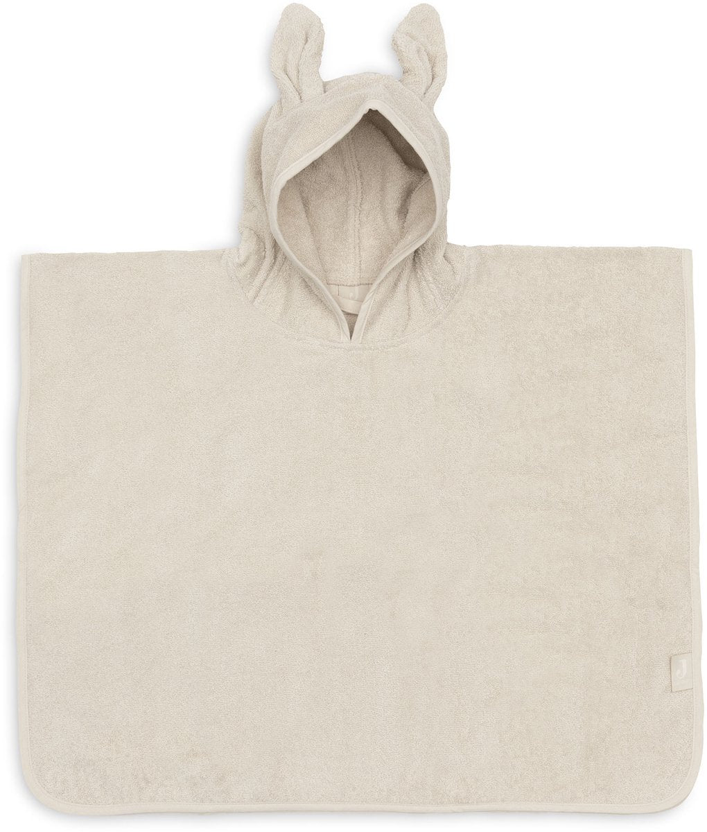 Poncho da bagno Jollein in spugna sabbia