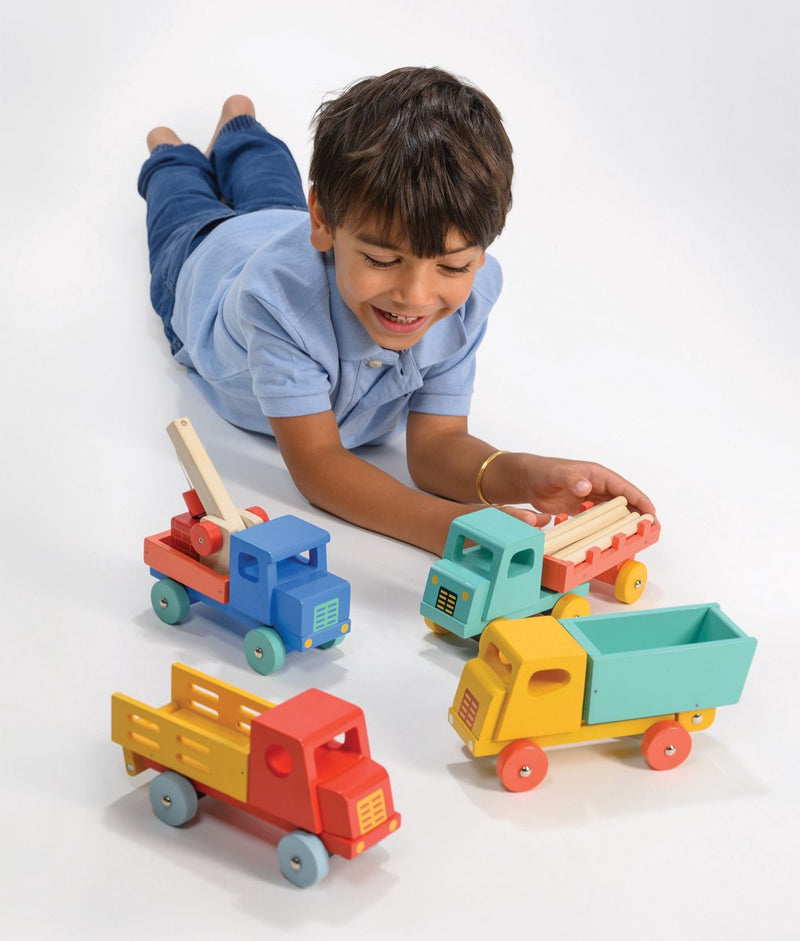 Veicoli Mentari - pick-up blu - 21x8,50x10cm - legno - 3 anni