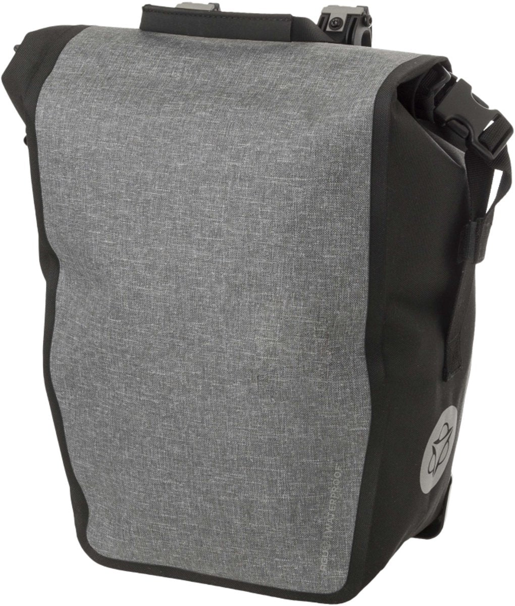 Refugio para bolsa de bicicleta individual Agu clean click'ngo medio gris melange
