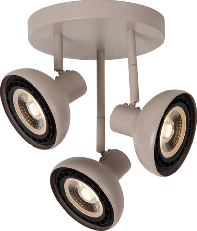 Lucide sensas - ceiling spotlight (ceiling lamp) - ø 25.8 cm - 3xgu10 (es111) - beige