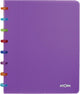 Quaderno Atoma tutti frutti, ft a5, 144 pagine, commerciale a quadretti, viola trasparente