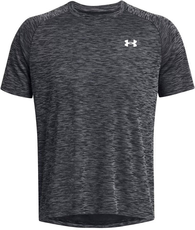 Camiseta deportiva Under Armour UA Tech Texture Red SS-BLK Hombre - Negro - Blanco