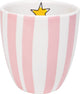Blond Amsterdam, just catching up, mini taza con raya rosa sin oreja, 0,2 l