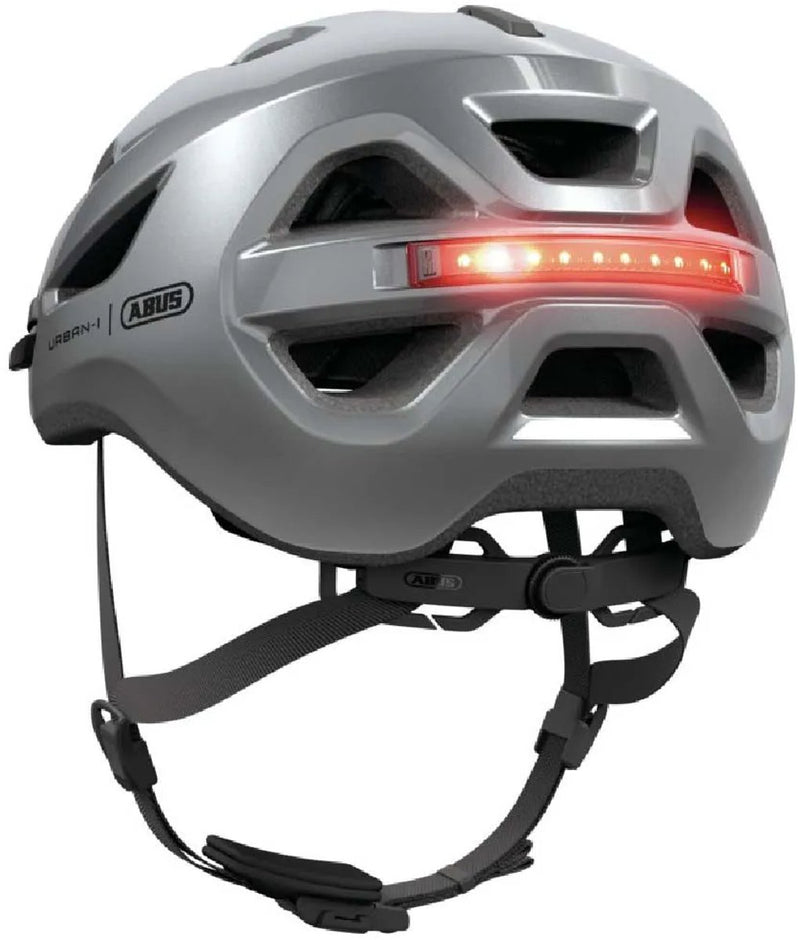 Casco abus urban-i 4.0 grafito plata s 51-55cm