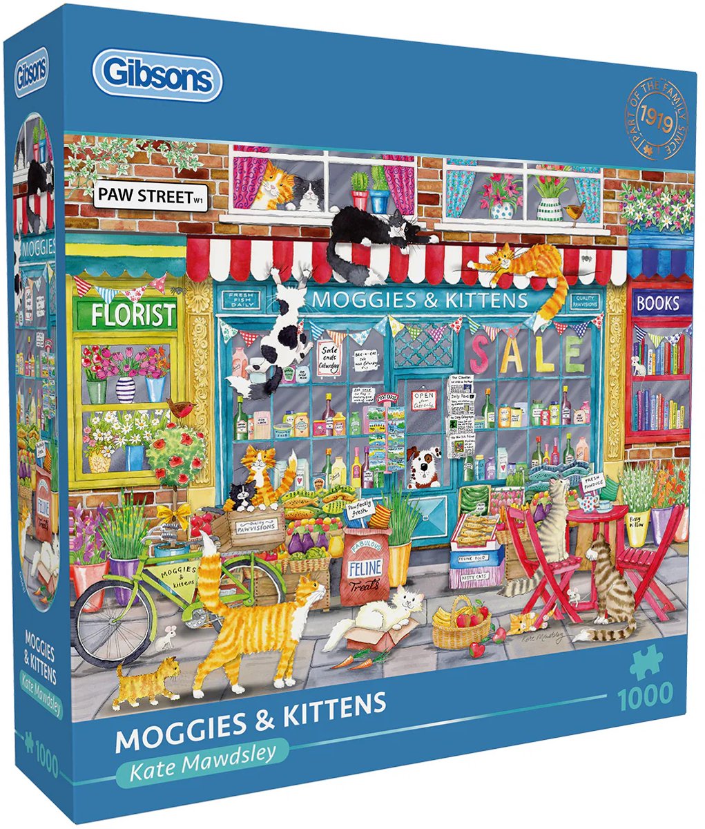 Gibsons - moggies catsini (di kate mawdsley) - 1000 pezzi 68×49 cm (l×a) - puzzle per adulti